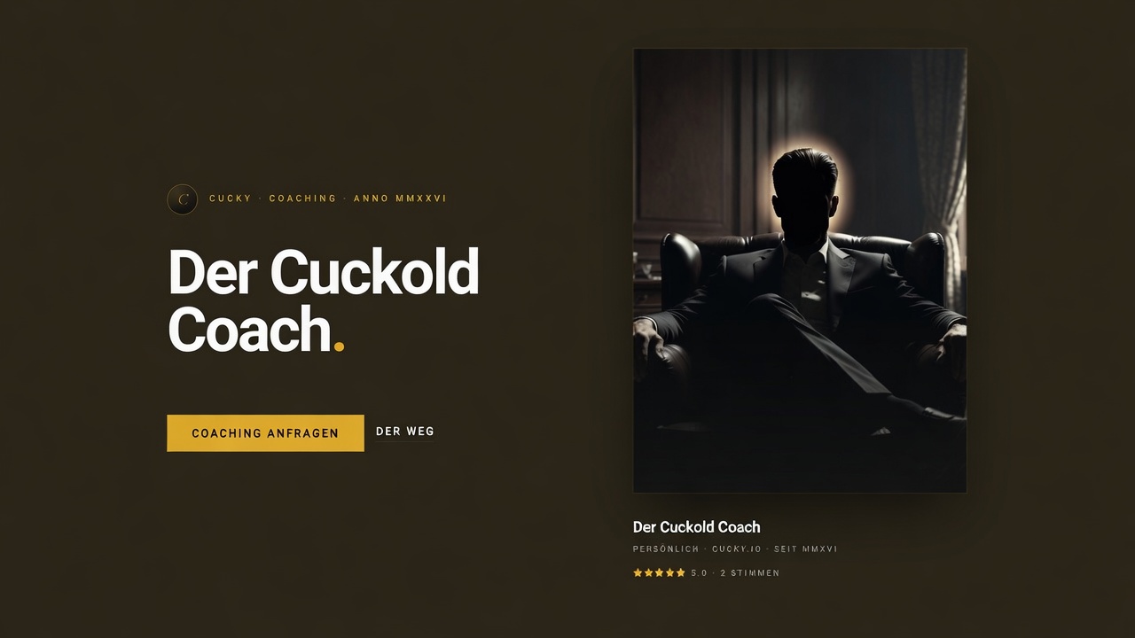 Der Cuckold Coach auf cucky.io – Real Experience